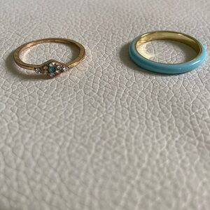 Blue ring set